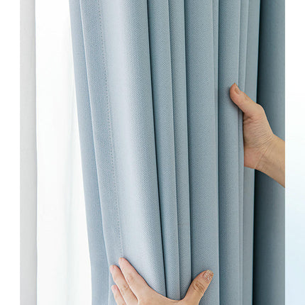 2 Panels Blackout Thermal Insulated Window Drapes for Living Room Hooks Top