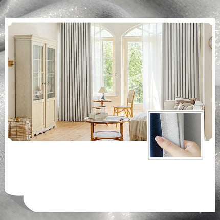 2 Panels Full Blackout Thermal Insulated Window Drapes for Living Room Hooks Top