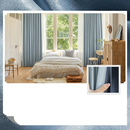 2 Panels Full Blackout Thermal Insulated Window Drapes for Living Room Hooks Top 1