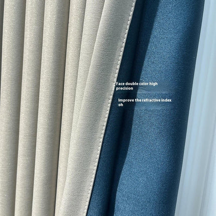 2 Panels Linen Blackout Thermal Insulated Window Drapes for Room Hooks Top