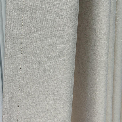 2 Panels Linen Blackout Thermal Insulated Window Drapes for Room Hooks Top