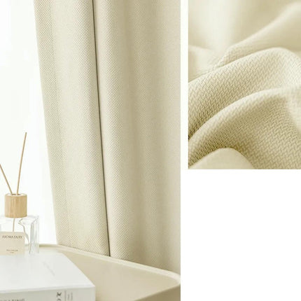 2 Panels Simple Blackout Room Thermal Insulated Window Drapes Grommet Tops