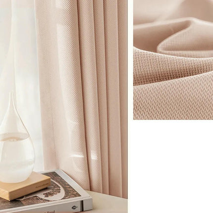 2 Panels Simple Blackout Room Thermal Insulated Window Drapes Grommet Tops