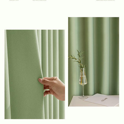 2 Panels Simple Blackout Room Thermal Insulated Window Drapes Grommet Tops