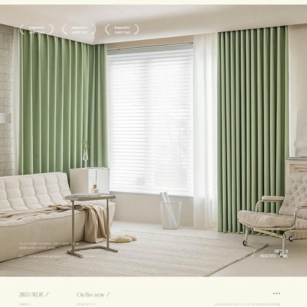 2 Panels Simple Blackout Room Thermal Insulated Window Drapes Grommet Tops