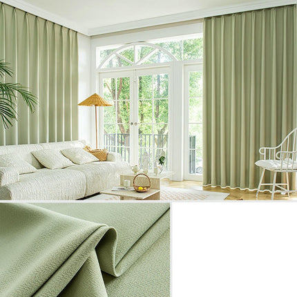 2 Panels Heavy Blackout Curtain Window Drape with Thermal Insulated Hooks Top 1