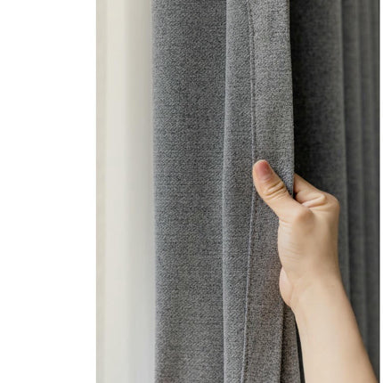 2 Panels Full Blackout Curtains Thermal Insulated Window Treatment Hooks Top