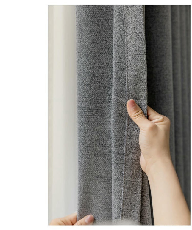 2 Panels Full Blackout Curtains Thermal Insulated Window Treatment Hooks Top