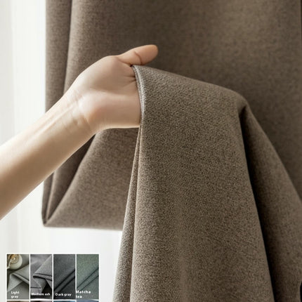 2 Panels Full Blackout Curtains Thermal Insulated Window Treatment Hooks Top
