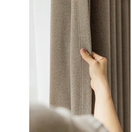 2 Panels Full Blackout Curtains Thermal Insulated Window Treatment Hooks Top