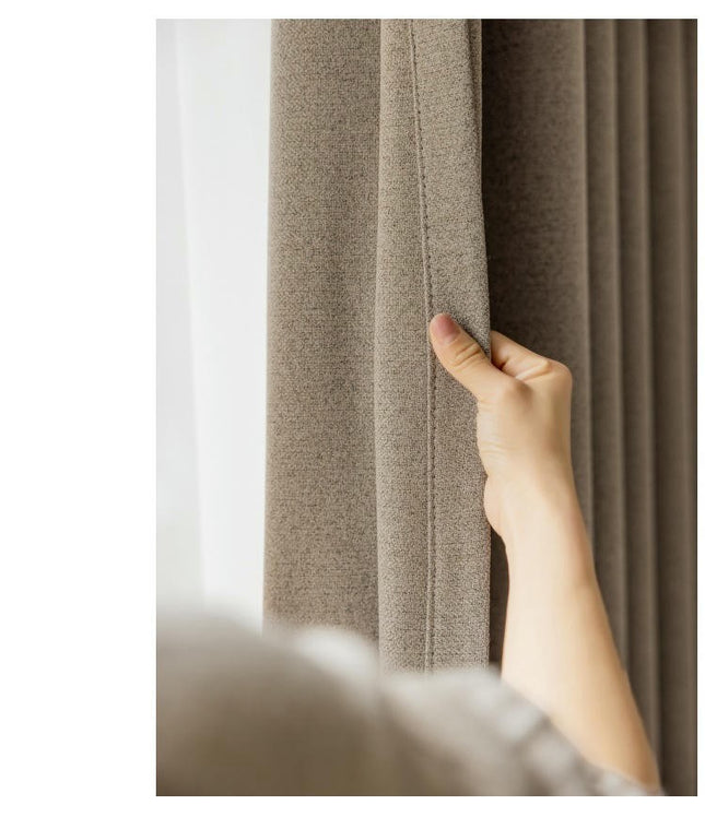 2 Panels Full Blackout Curtains Thermal Insulated Window Treatment Hooks Top