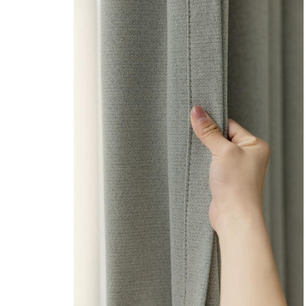 2 Panels Full Blackout Curtains Thermal Insulated Window Treatment Hooks Top