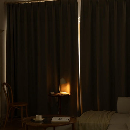 2 Panels Full Blackout Curtains Thermal Insulated Window Treatment Hooks Top