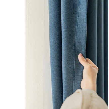 2 Panels Full Blackout Curtains Thermal Insulated Window Treatment Hooks Top