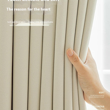 Linen Curtains Blackout 2 Panels Living Room Curtain Thermal Insulated Hooks Top