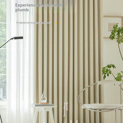 Linen Curtains Blackout 2 Panels Living Room Curtain Thermal Insulated Hooks Top