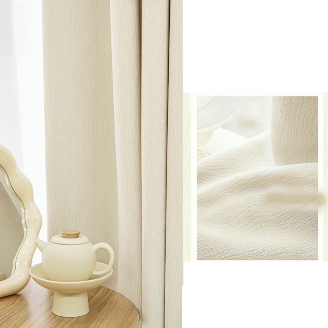 2 Panels Modern Room Darkening Window Drapes for Living Room/Bedroom Hooks Top