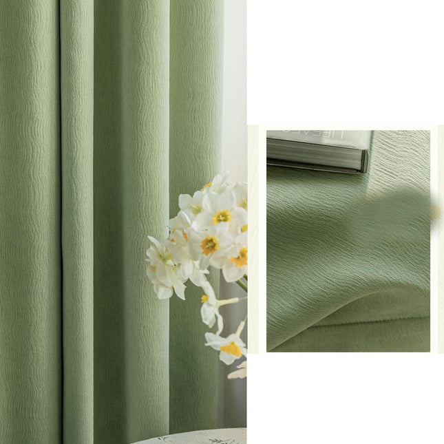 2 Panels Modern Room Darkening Window Drapes for Living Room/Bedroom Hooks Top 1