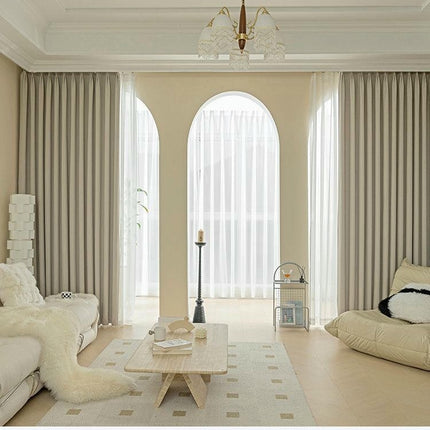 2 Panels Modern Room Darkening Window Drapes for Living Room/Bedroom Hooks Top