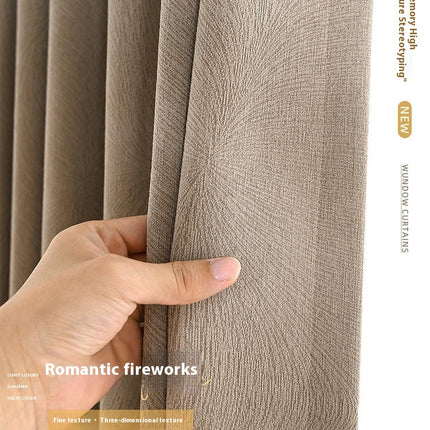 2 Panels Blackout Curtains Heavy Curtain Window Drape for Bedroom Hooks Top