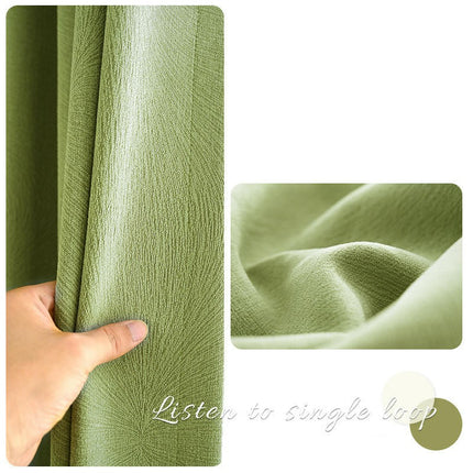 2 Panels Blackout Curtains Heavy Curtain Window Drape for Bedroom Hooks Top