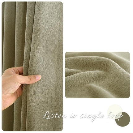 2 Panels Blackout Curtains Heavy Curtain Window Drape for Bedroom Hooks Top