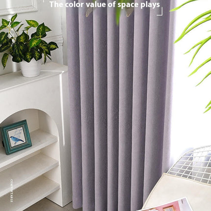 2 Panels Blackout Curtains Heavy Curtain Window Drape for Bedroom Hooks Top