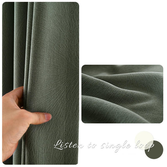 2 Panels Blackout Curtains Heavy Curtain Window Drape for Bedroom Hooks Top