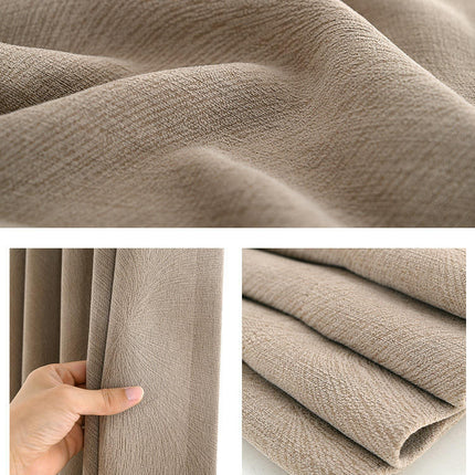 2 Panels Blackout Curtains Heavy Curtain Window Drape for Bedroom Hooks Top