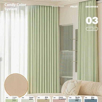 2 Panels Modern Simple Blackout Curtains for Bedroom Living Room Hooks Top