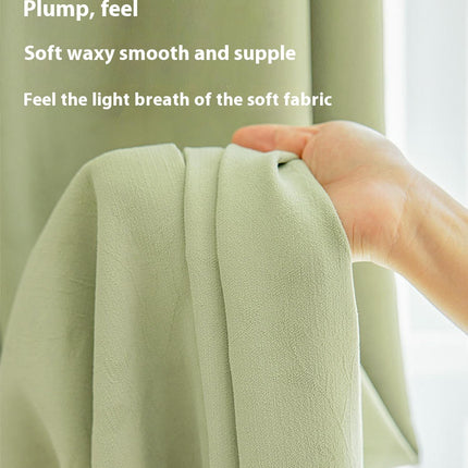 2 Panels Modern Simple Blackout Curtains for Bedroom Living Room Hooks Top
