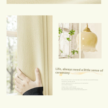 2 Panels Chenille Blackout Curtains Window Drapes for Living Room Hooks Top