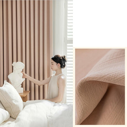 2 Panels Modern Solid Blackout Curtains Thermal Insulated Drapes Grommet Tops 1