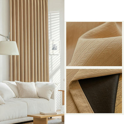 2 Panels Modern Solid Blackout Curtains Thermal Insulated Drapes Grommet Tops