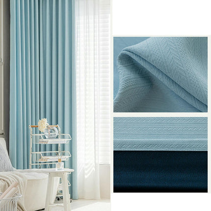 2 Panels Modern Solid Blackout Curtains Thermal Insulated Drapes Grommet Tops 1