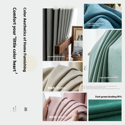Natural Curtains 2 Panels Blackout Drapes for Bedroom Living Room Hooks Top