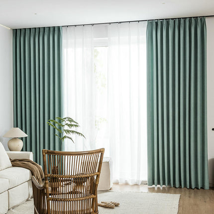 Natural Curtains 2 Panels Blackout Drapes for Bedroom Living Room Hooks Top