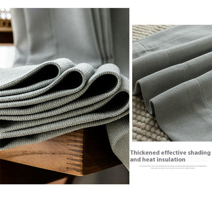 Natural Curtains 2 Panels Blackout Drapes for Bedroom Living Room Hooks Top