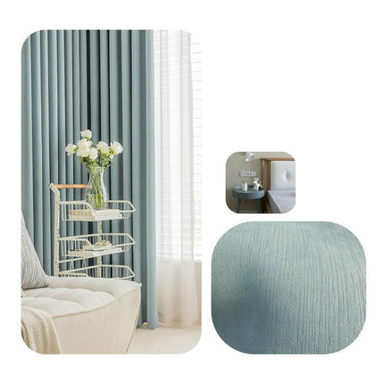 2 Panel Solid Curtains Blackout Curtains Thermal Insulated Drapes Grommet Tops