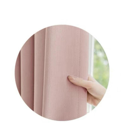 2 Panel Solid Curtains Blackout Curtains Thermal Insulated Drapes Grommet Tops