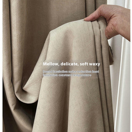 2 Panel Solid Curtains Blackout Curtains Thermal Insulated Drapes Grommet Tops