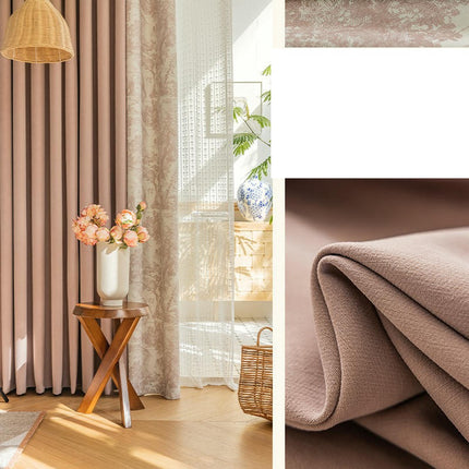 2 Panels Vintage Print Thermal Insulated Blackout Curtains Drapes Hooks Top