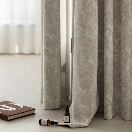 2 Panel Set Vintage Blackout Darkening Window Curtain Drapes for Room Hooks Top