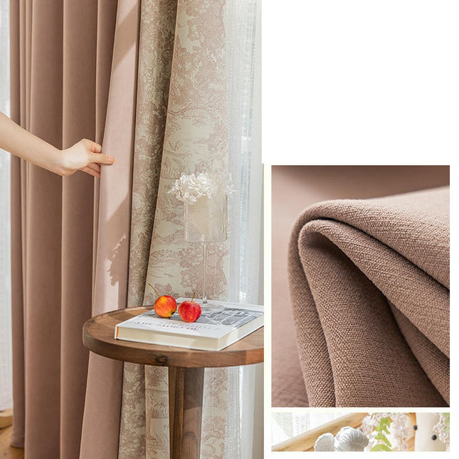 2 Panels Modern Print Thermal Blackout Curtains for Living Room Hooks Top