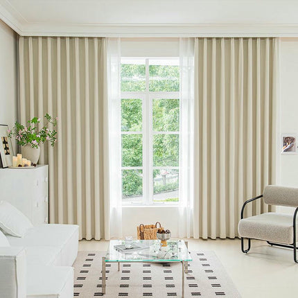 2 Panels Thermal Insulated Blackout Curtains Drapes for Living Room Hooks Top
