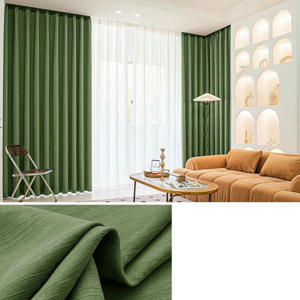 2 Panels Thermal Insulated Blackout Curtains Drapes for Living Room Hooks Top