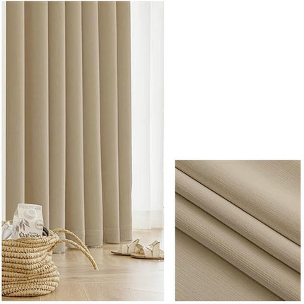 2 Panels Full Light Blocking Thermal Curtain Panels Blackout Curtains Hooks Top 1