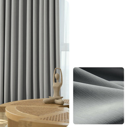 2 Panels Full Light Blocking Thermal Curtain Panels Blackout Curtains Hooks Top 2
