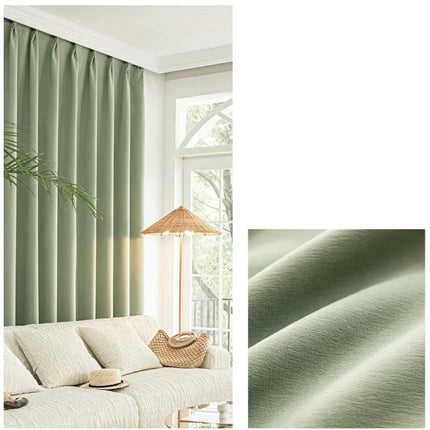 2 Panels Full Light Blocking Thermal Curtain Panels Blackout Curtains Hooks Top