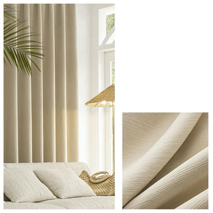2 Panels Full Light Blocking Thermal Curtain Panels Blackout Curtains Hooks Top 2